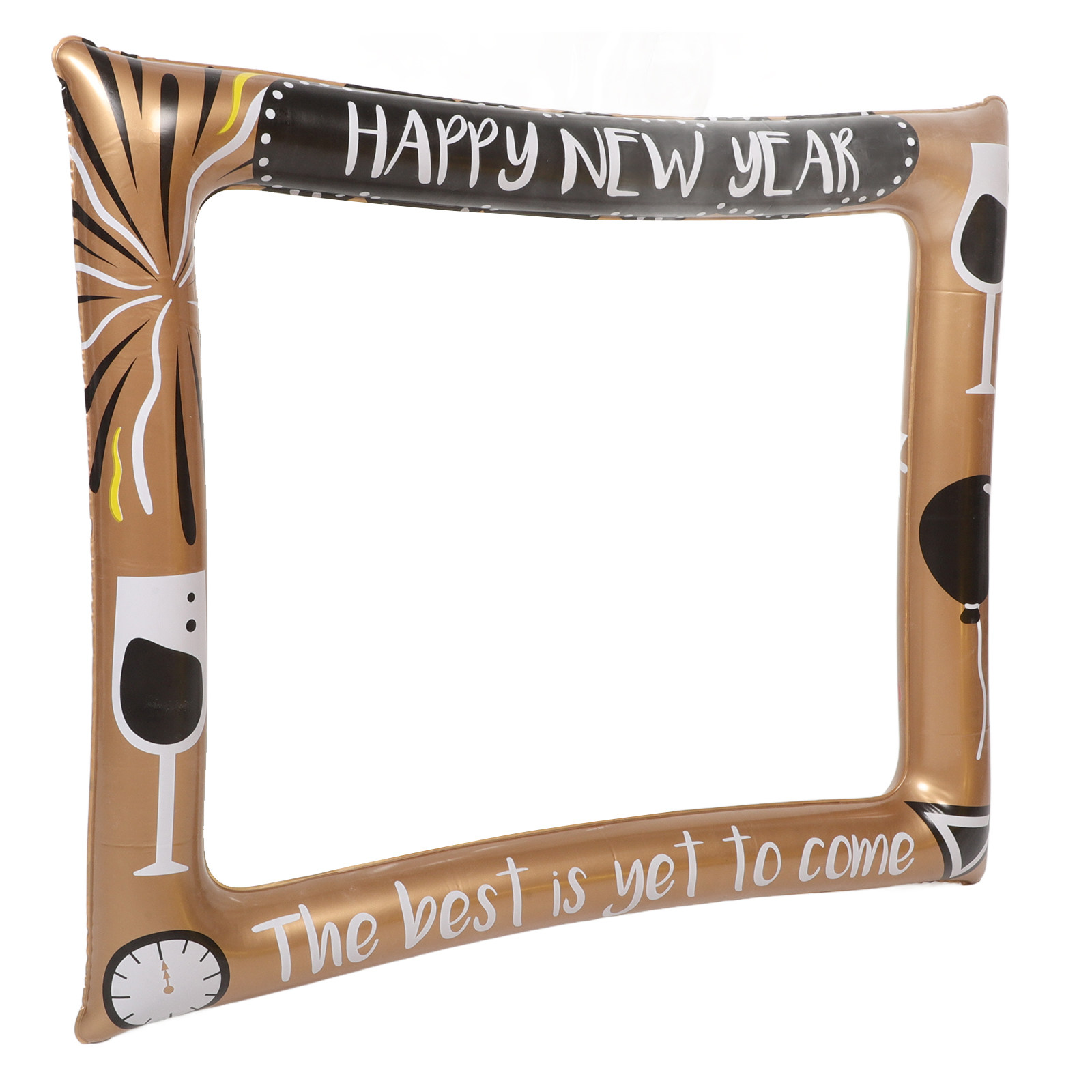 Photo Booth Frame - กรอบรูปเป่าลมต้อนรับปีใหม่ อุปกรณ์ถ่ายเซลฟี่สุดฮา ของตกแต่งงานปาร์ตี้ อุปกรณ์สำหรับบูธถ่ายรูปในวันหยุด อุปกรณ์ประกอบฉากสำหรับบูธถ่ายรูป