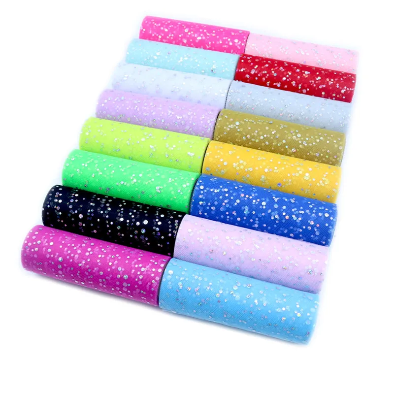 Glitter Tablecloth - Glitter เลื่อม Tulle Roll 15 cm