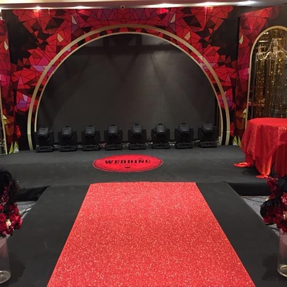 Flower Wall Panel - โมเดิร์นสไตล์สําหรับเวทีเต้นรํางานแต่งงานฉากหลังตกแต่งดอกไม้แผงเต้นรําพรม