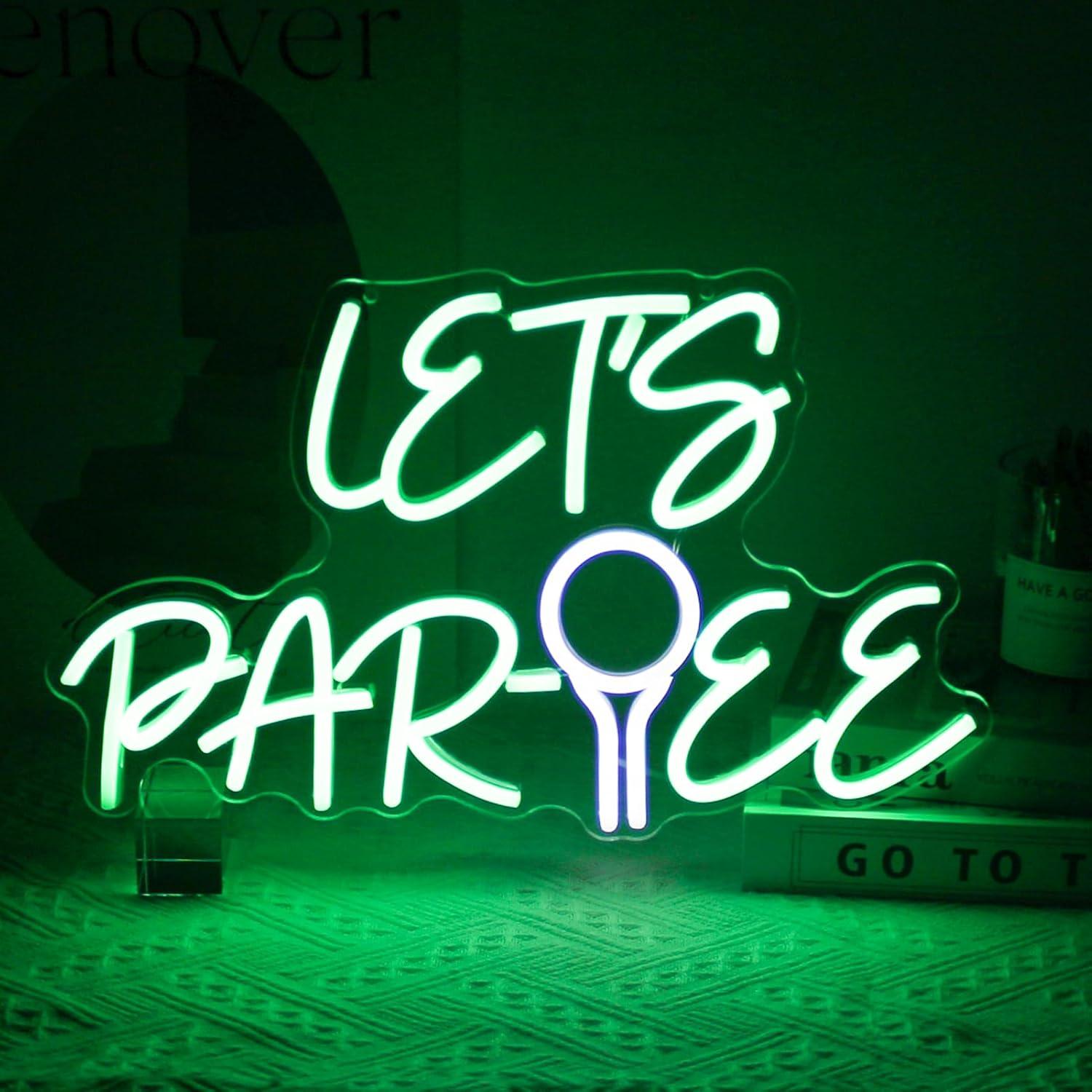 ป้ายไฟนีออนรูปลูกกอล์ฟแบบ USB  - Neon Sign Party บทวิจารณ์และราคา
