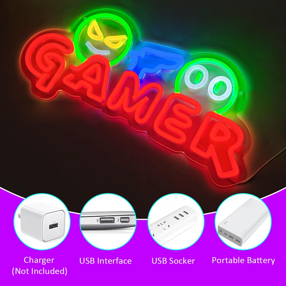 ไฟนีออน LED สำหรับเกมเมอร์ ตกแ - Neon Sign Party บทวิจารณ์และราคา