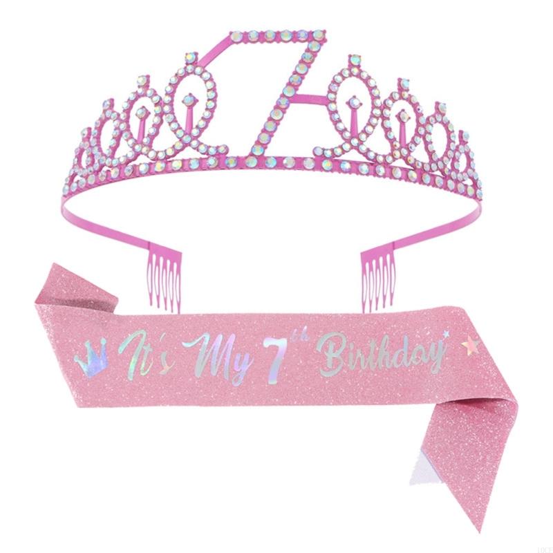 ระยิบระยับวันเกิดสีชมพู Tiaras - Birthday Sash Glitter บทวิจารณ์และราคา