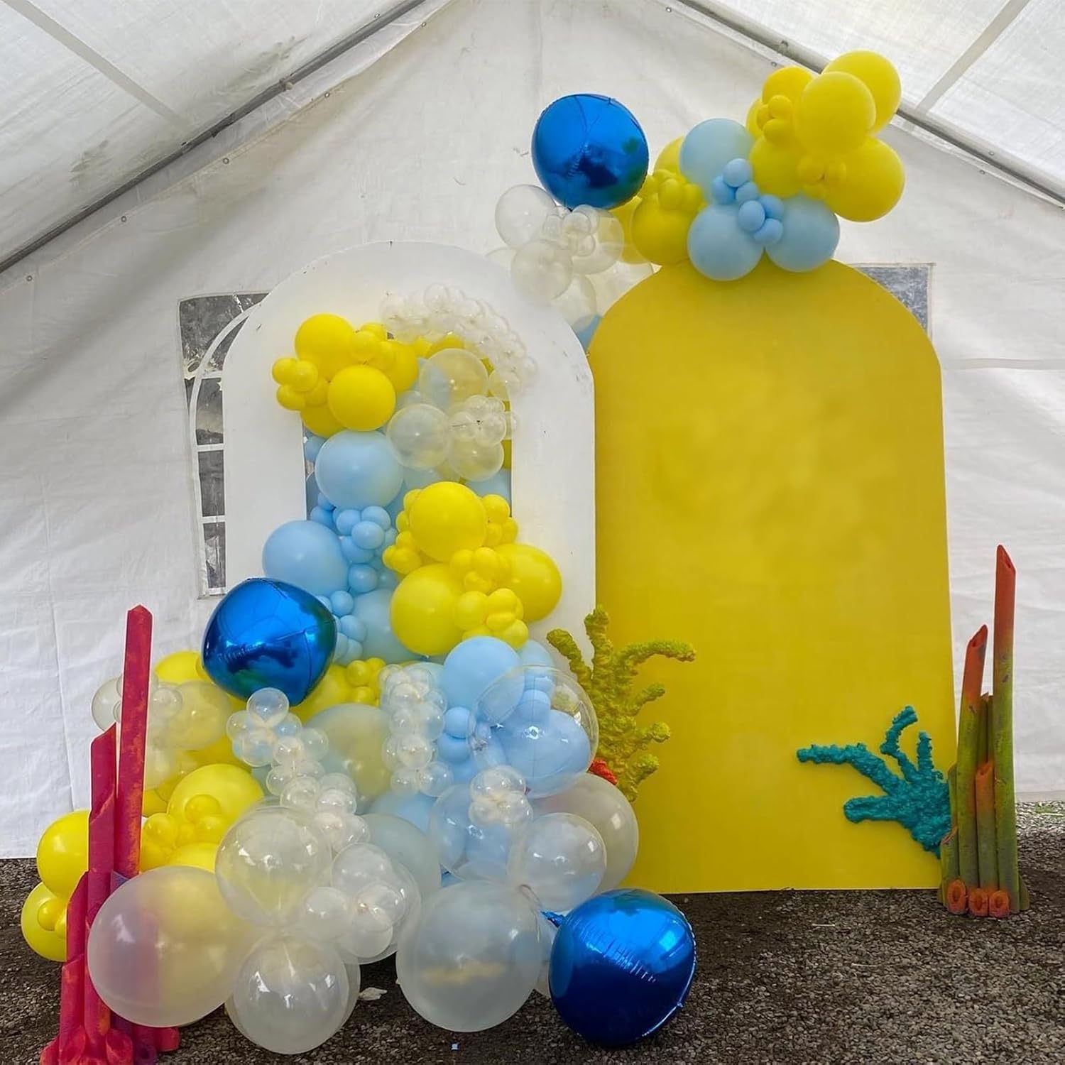 124 ชิ้นสับปะรดริมทะเลธีมบอลลู - Balloon Arch Kit บทวิจารณ์และราคา