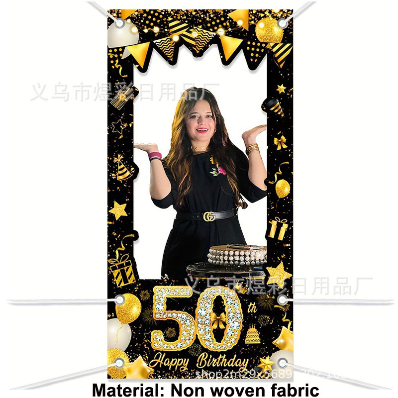 ของตกแต่งวันเกิดครบรอบ 50 ปี ส - Party Banner Gold บทวิจารณ์และราคา