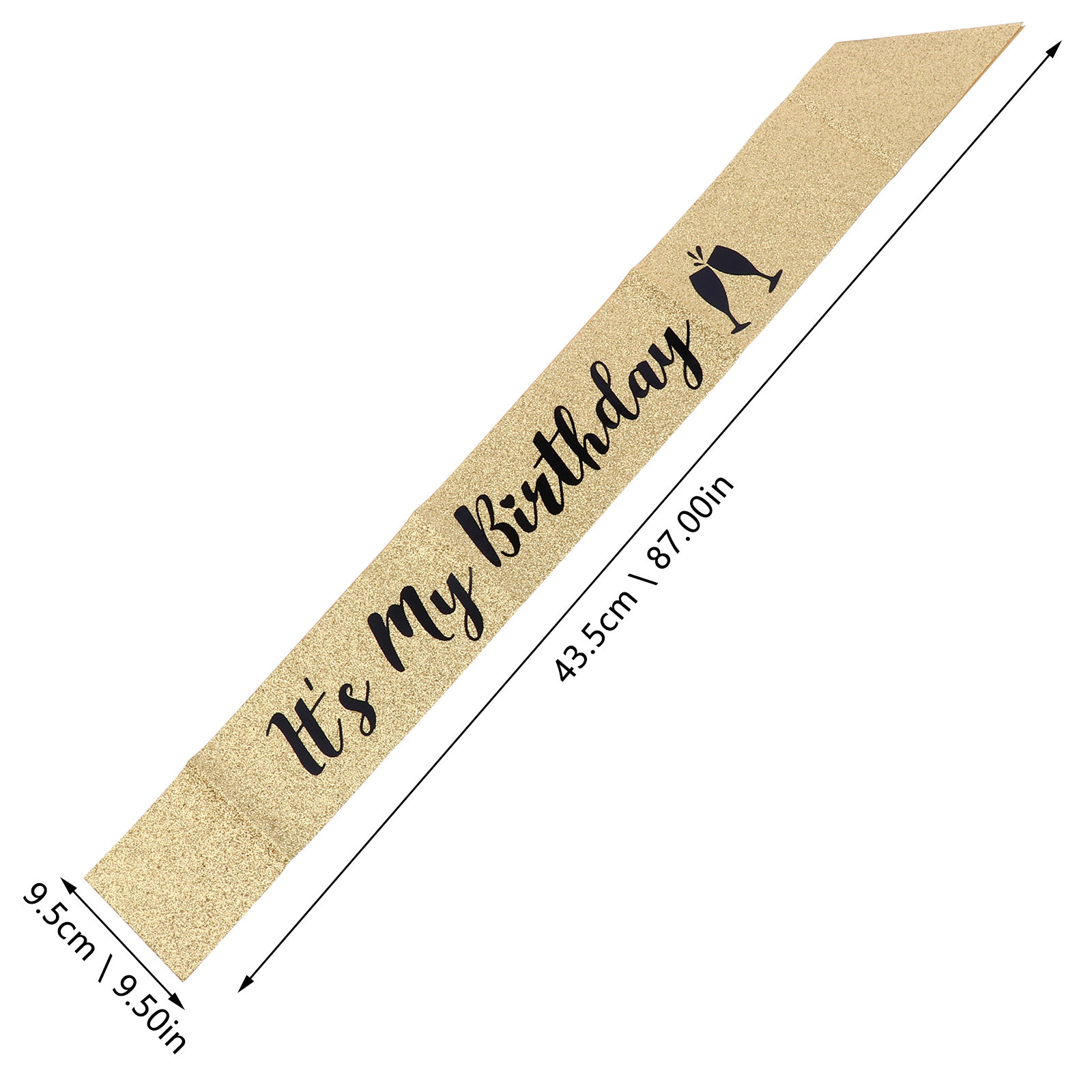 สายสะพายไหล่ปาร์ตี้วันเกิดผ้าก - Birthday Sash Glitter บทวิจารณ์และราคา