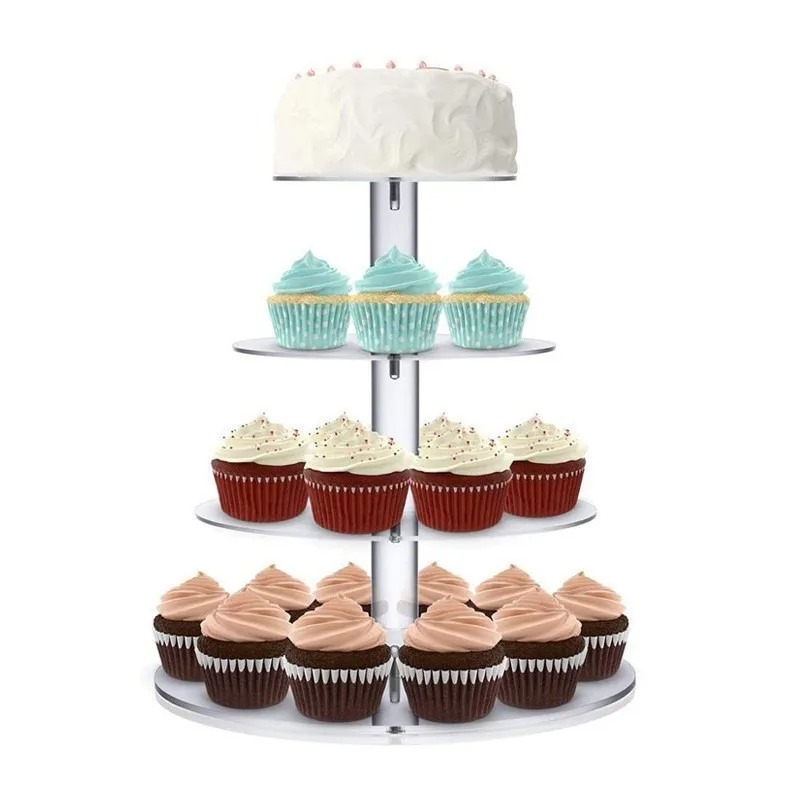 ชั้นวางคัพเค้กอะคริลิคใส 3-5 ช - Cupcake Stand Tier บทวิจารณ์และราคา