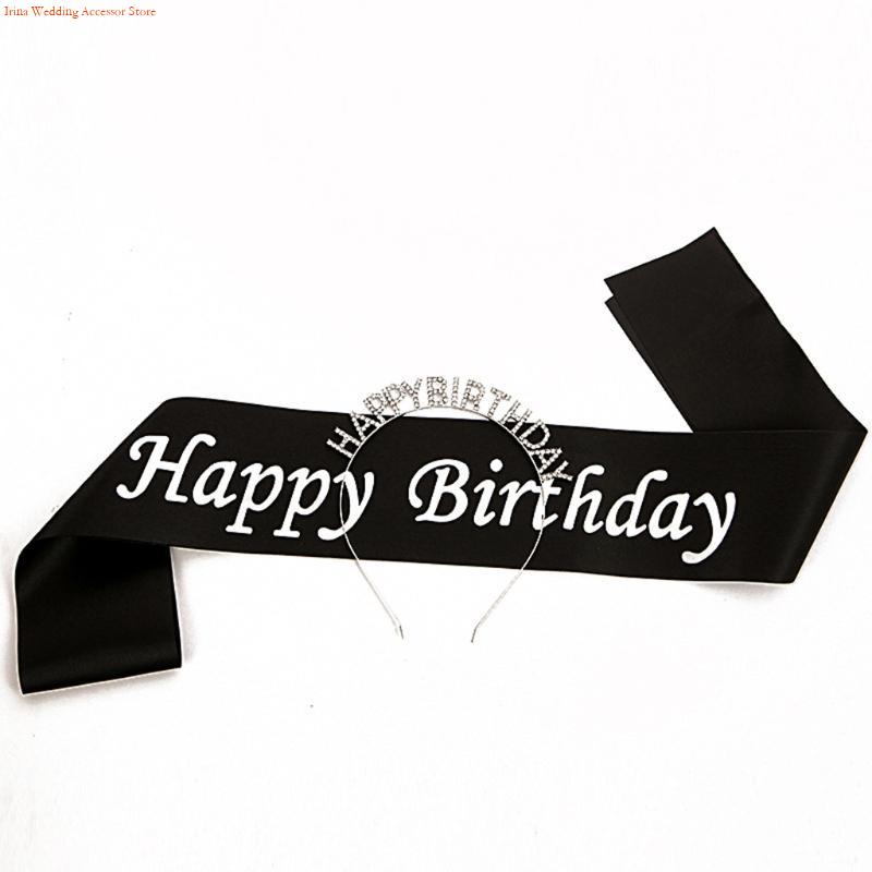 G92D 4 ชิ้นตกแต่งวันเกิดแชมเปญ - Birthday Sash Glitter บทวิจารณ์และราคา