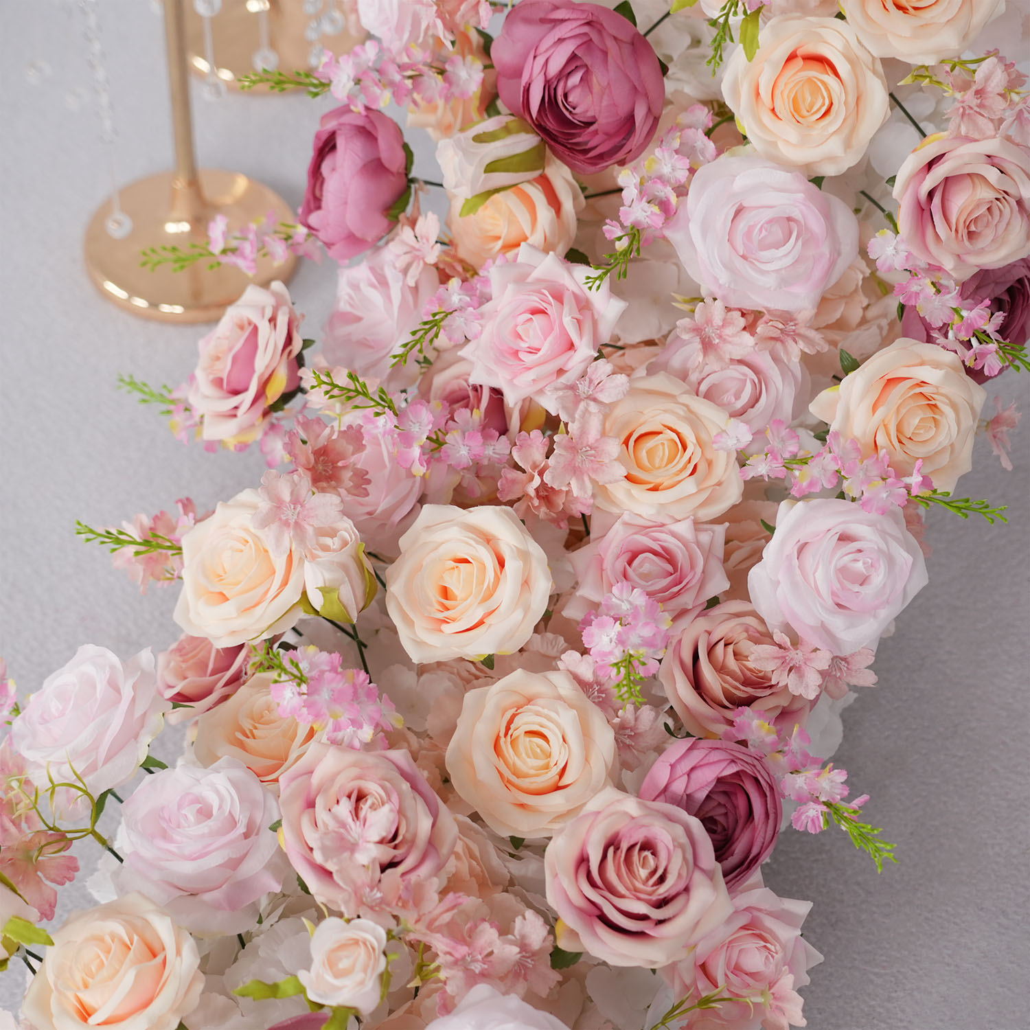 Uflower หรูหราประดิษฐ์ดอกไม้แถ - Flower Wall Panel บทวิจารณ์และราคา