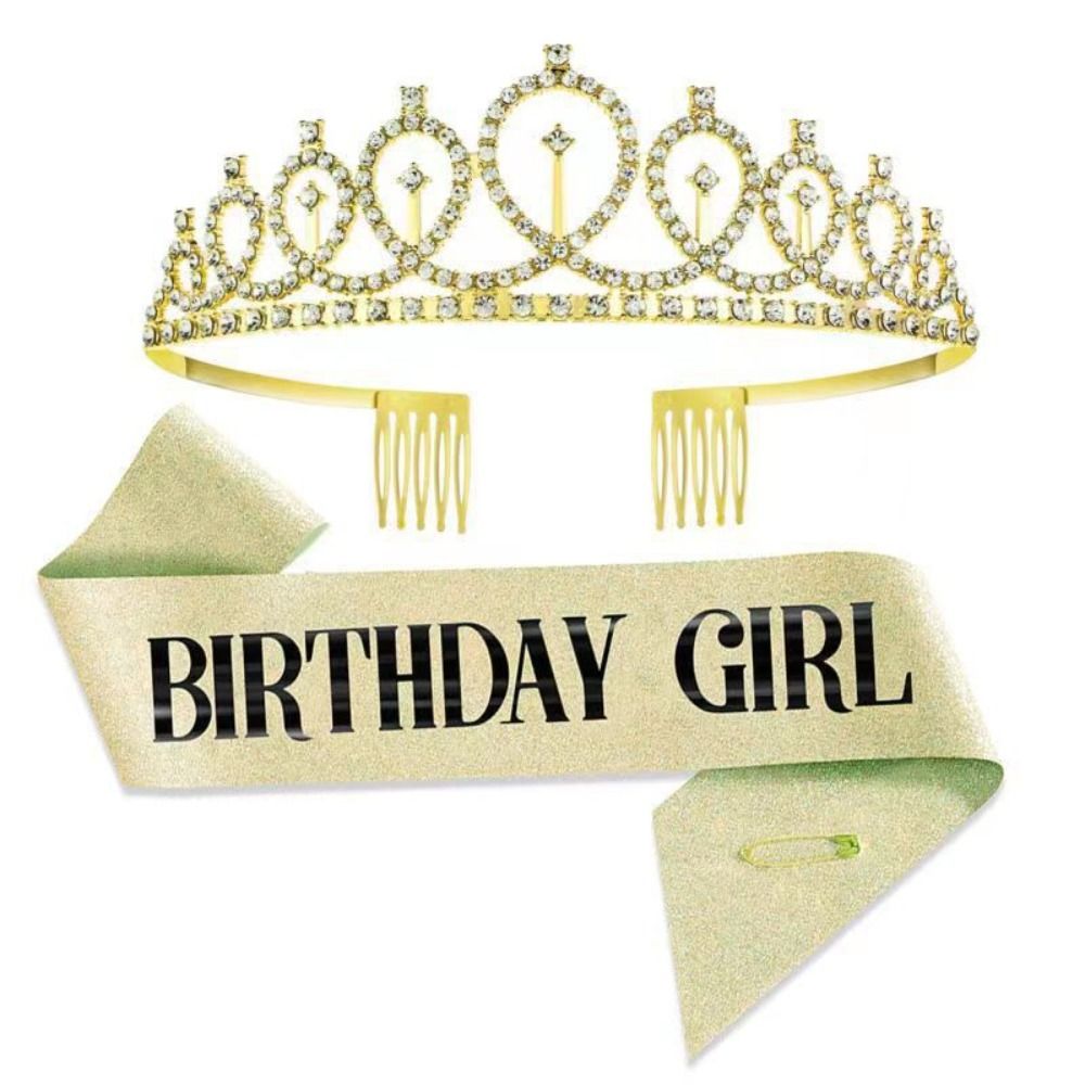 มงกุฎปาร์ตี้วันเกิดแบบกลิตเตอร - Birthday Sash Glitter บทวิจารณ์และราคา