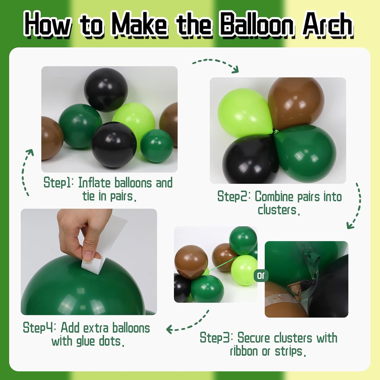 ชุดอุปกรณ์ตกแต่งซุ้มลูกโป่งลาเ - Balloon Arch Kit บทวิจารณ์และราคา