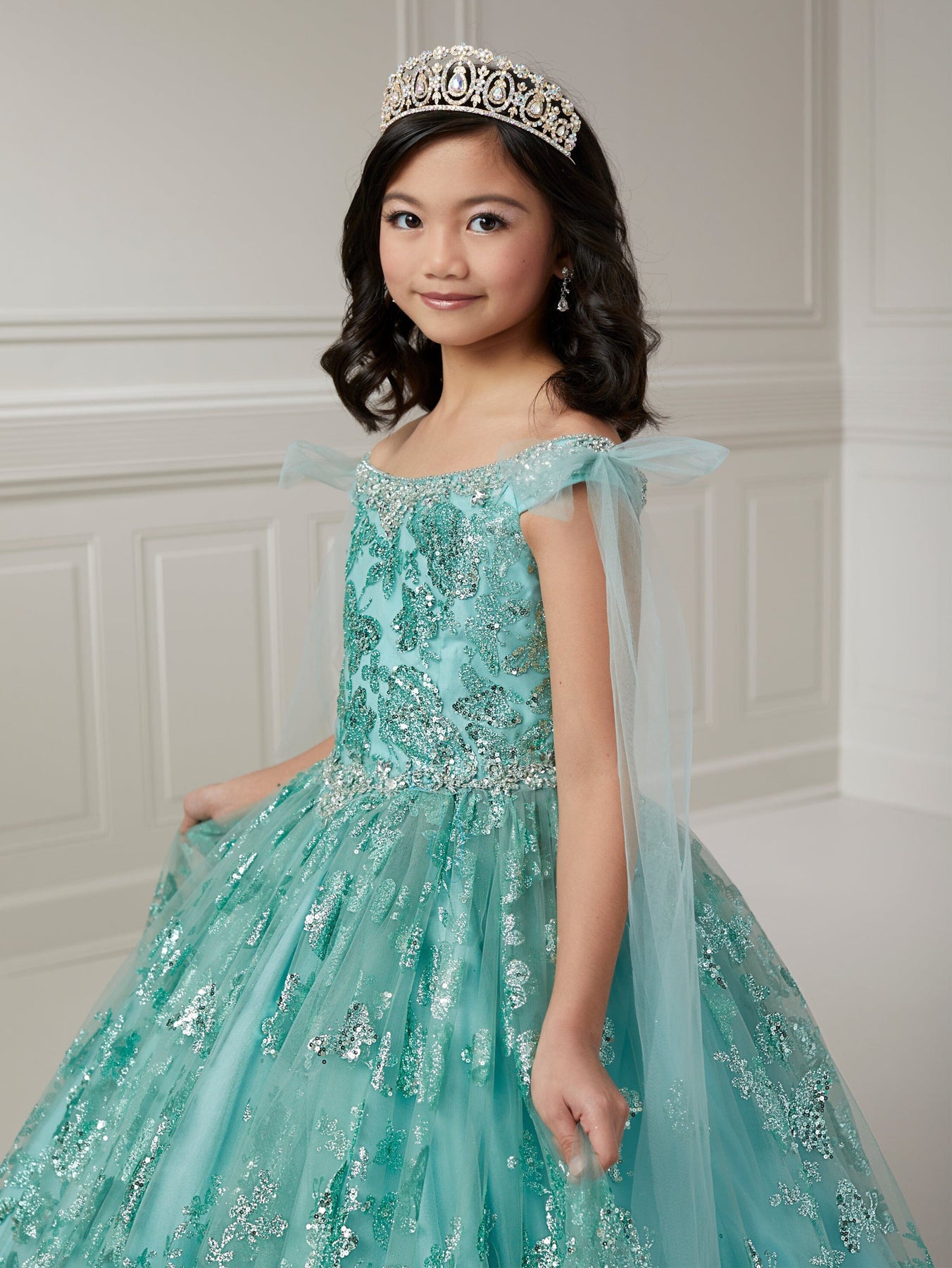 ชุดเดรสสาวดอกไม้แสนสวย สีเขียว - Birthday Sash Glitter บทวิจารณ์และราคา