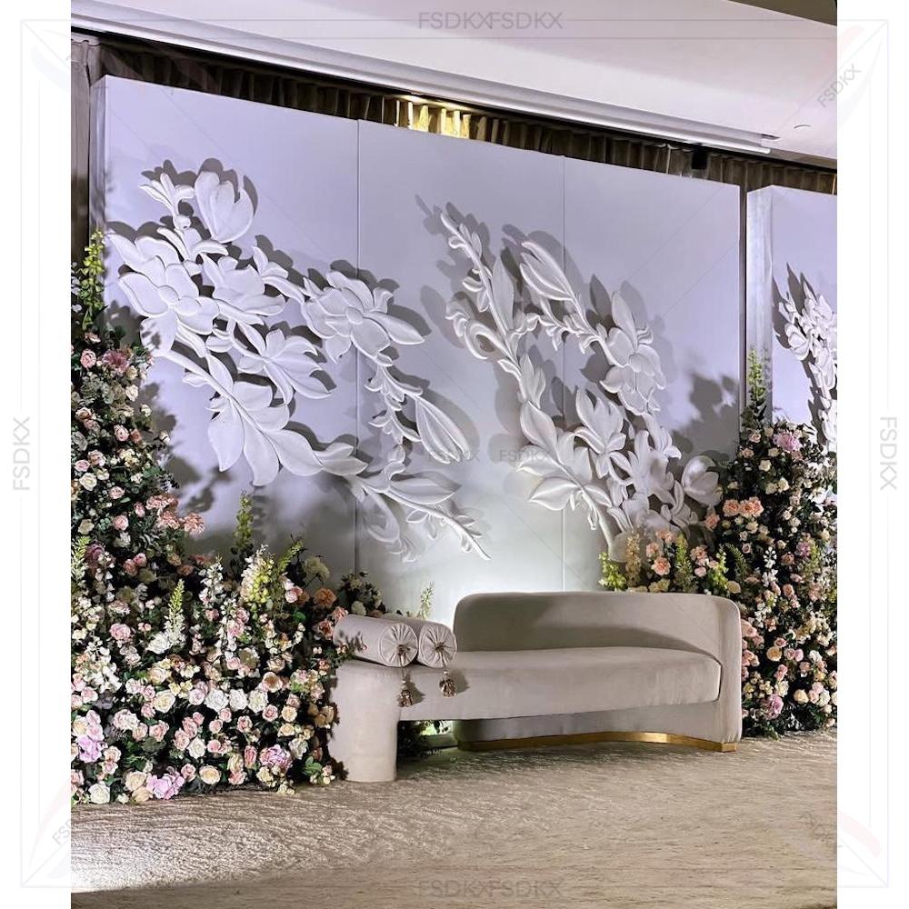 ซุ้มแต่งงานสีขาว ฉากหลังดอกไม้ - Party Event Supplier บทวิจารณ์และราคา