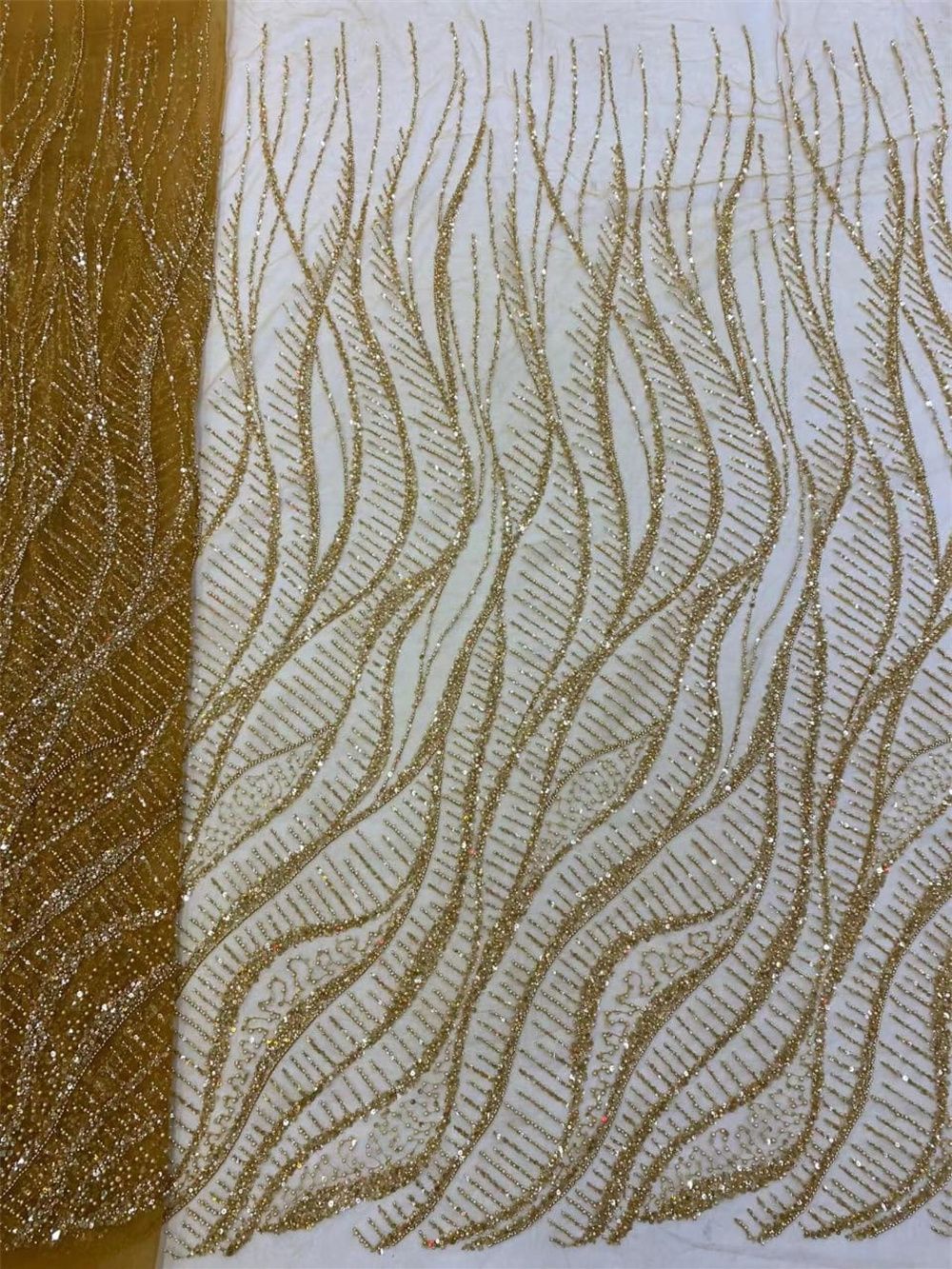 ผ้าลูกไม้ปักเลื่อมแอฟริกันสำหร - Glitter Tablecloth บทวิจารณ์และราคา