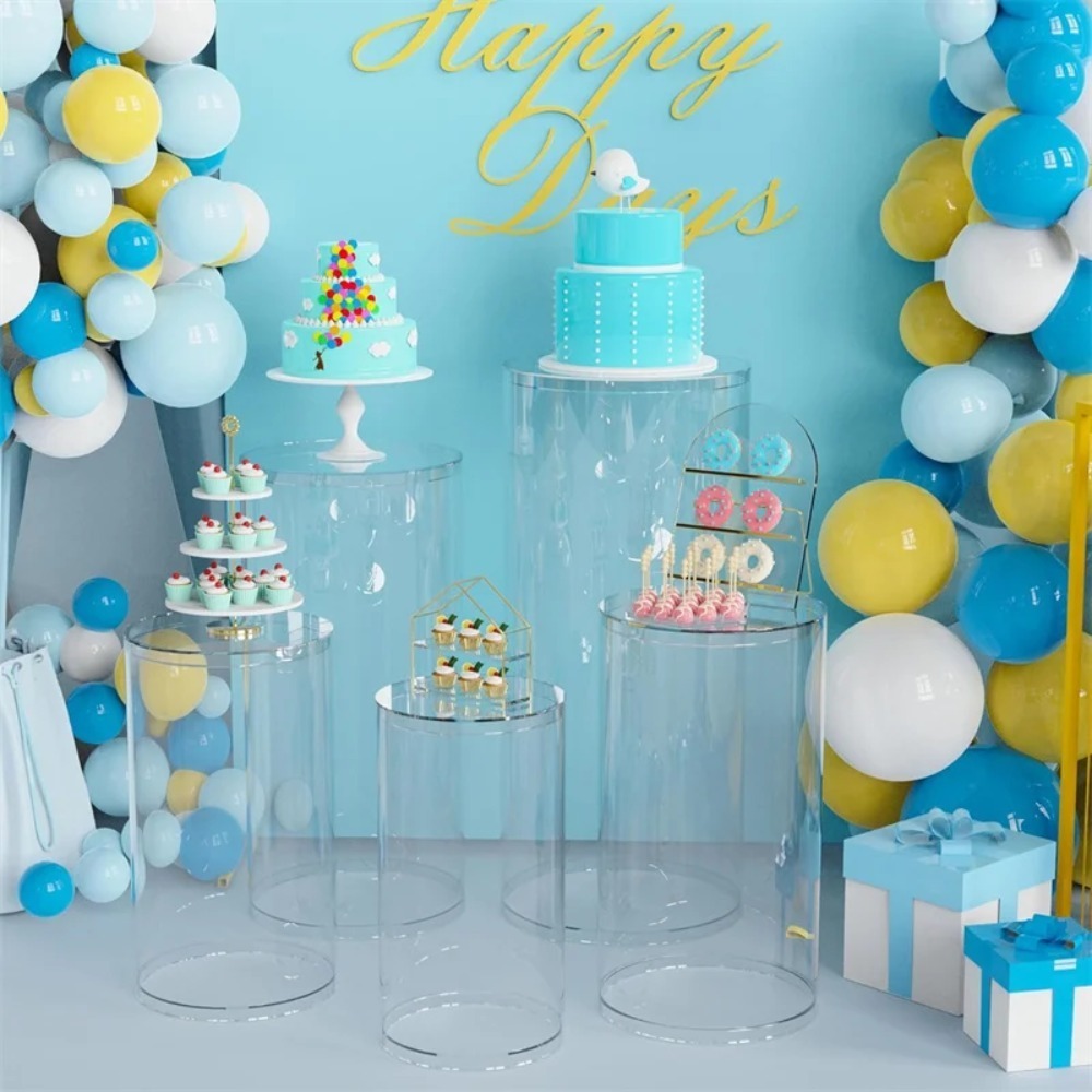 ขาตั้งทรงกระบอกสีขาว 3/5 ชิ้น, - Event Party บทวิจารณ์และราคา