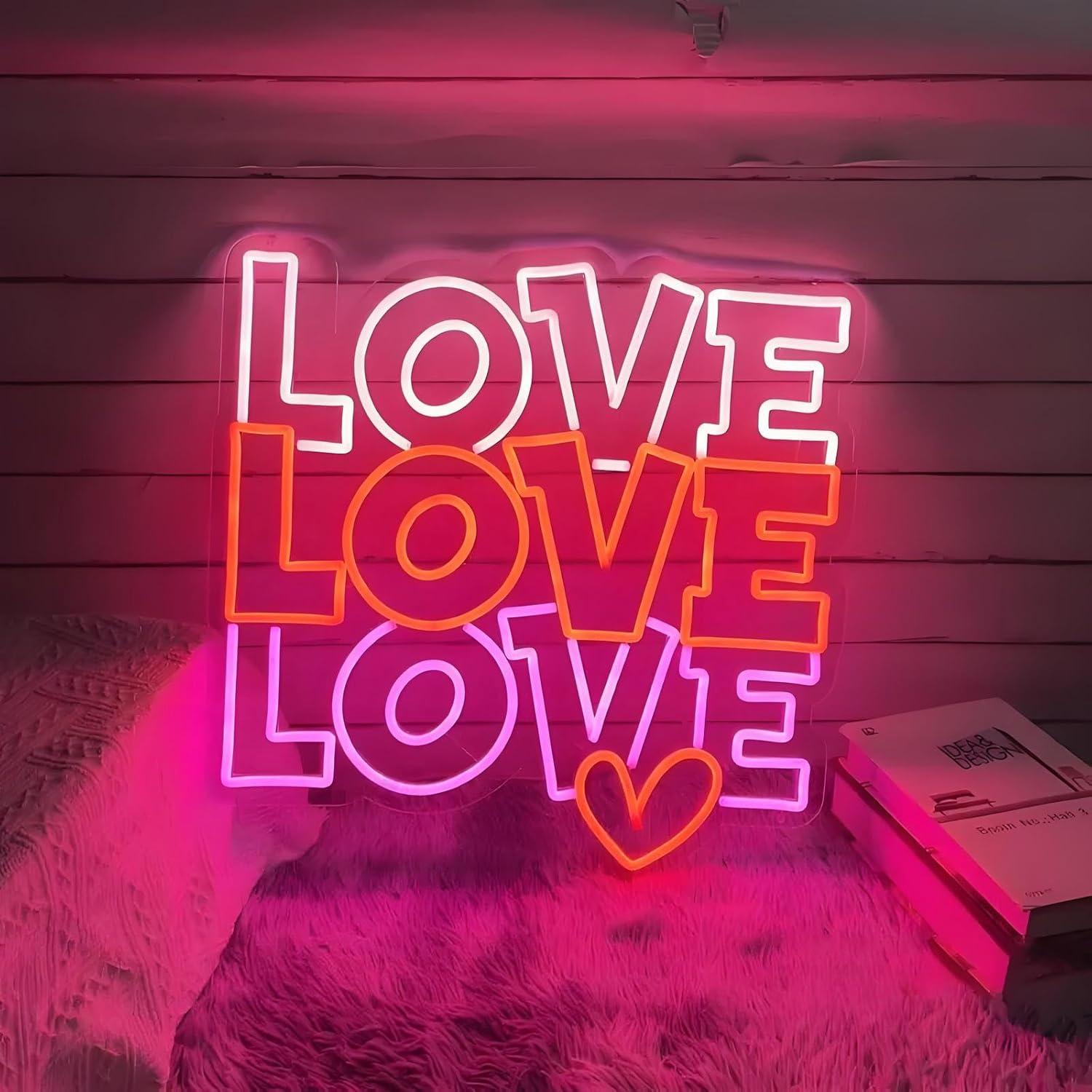 ป้ายไฟนีออนรูปหัวใจ ไฟ LED ปรั - Neon Sign Party บทวิจารณ์และราคา