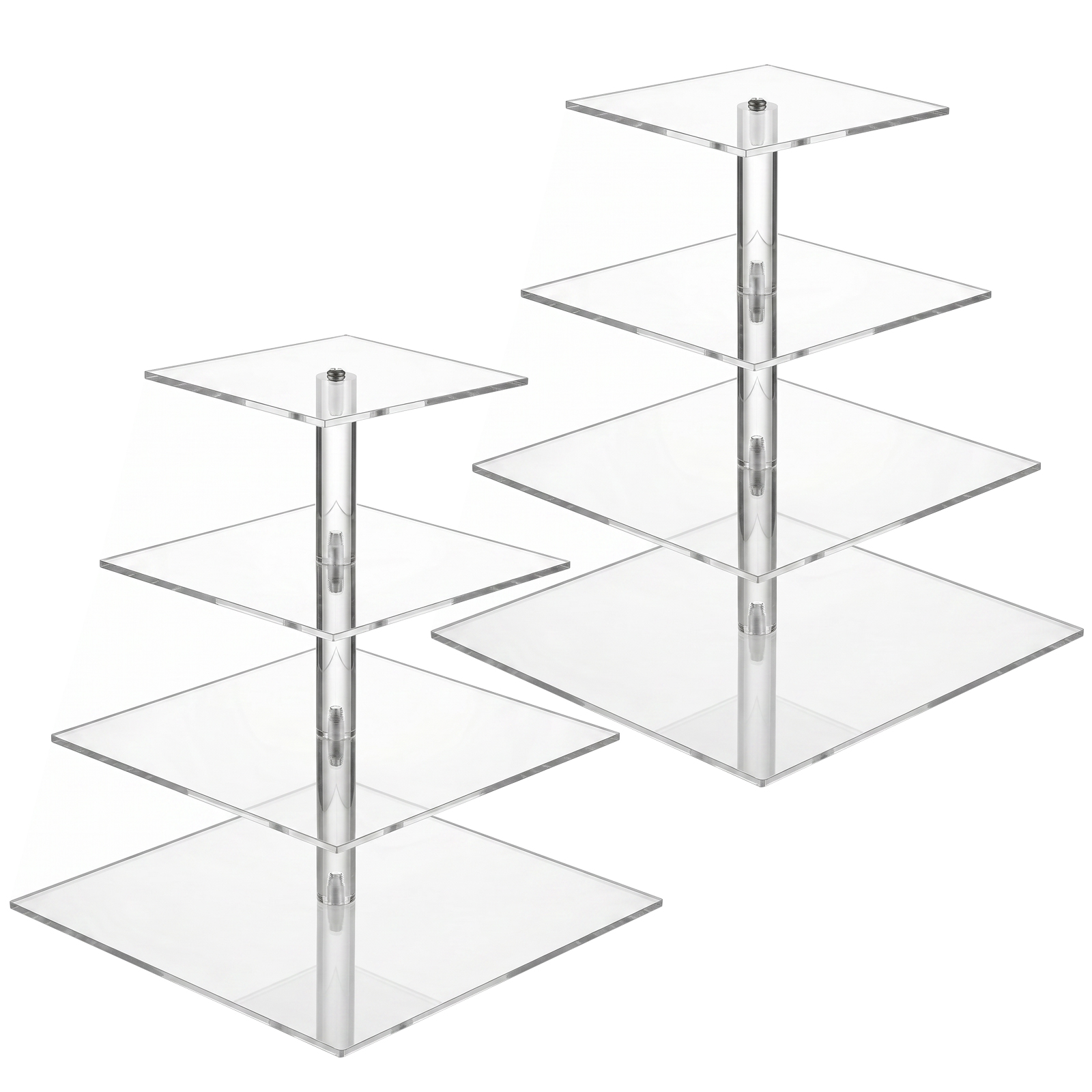 ชั้นวางคัพเค้กใส 4 ชั้น ชั้นวา - Cupcake Stand Tier บทวิจารณ์และราคา