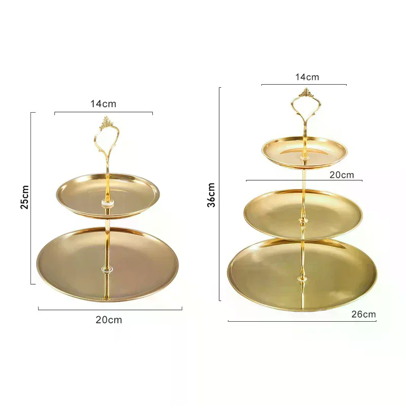 /PFU/แท่นวางเค้ก 2/3 ชั้น สีเง - Cupcake Stand Tier บทวิจารณ์และราคา