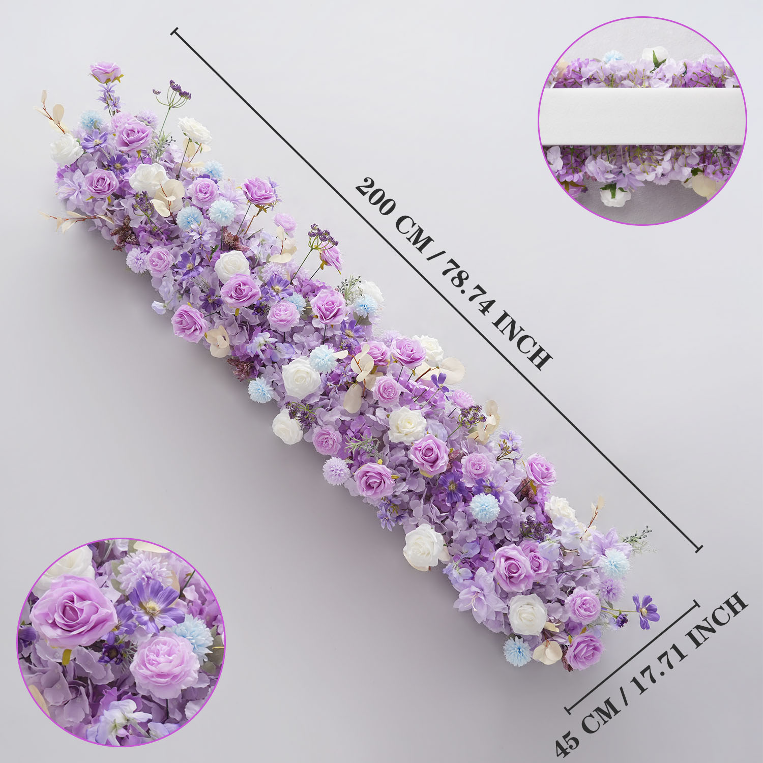 ดอกไม้สีม่วงประดิษฐ์ดอกไม้งานแ - Flower Wall Panel บทวิจารณ์และราคา