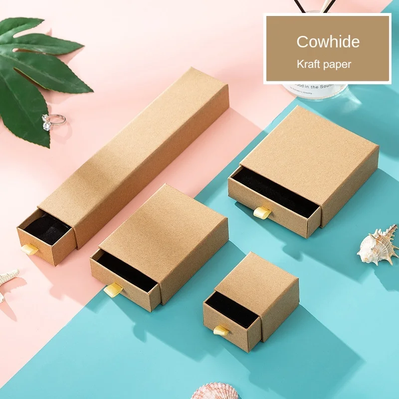 1Pc เครื่องประดับกล่องสีกากีกร - Event Party Box บทวิจารณ์และราคา