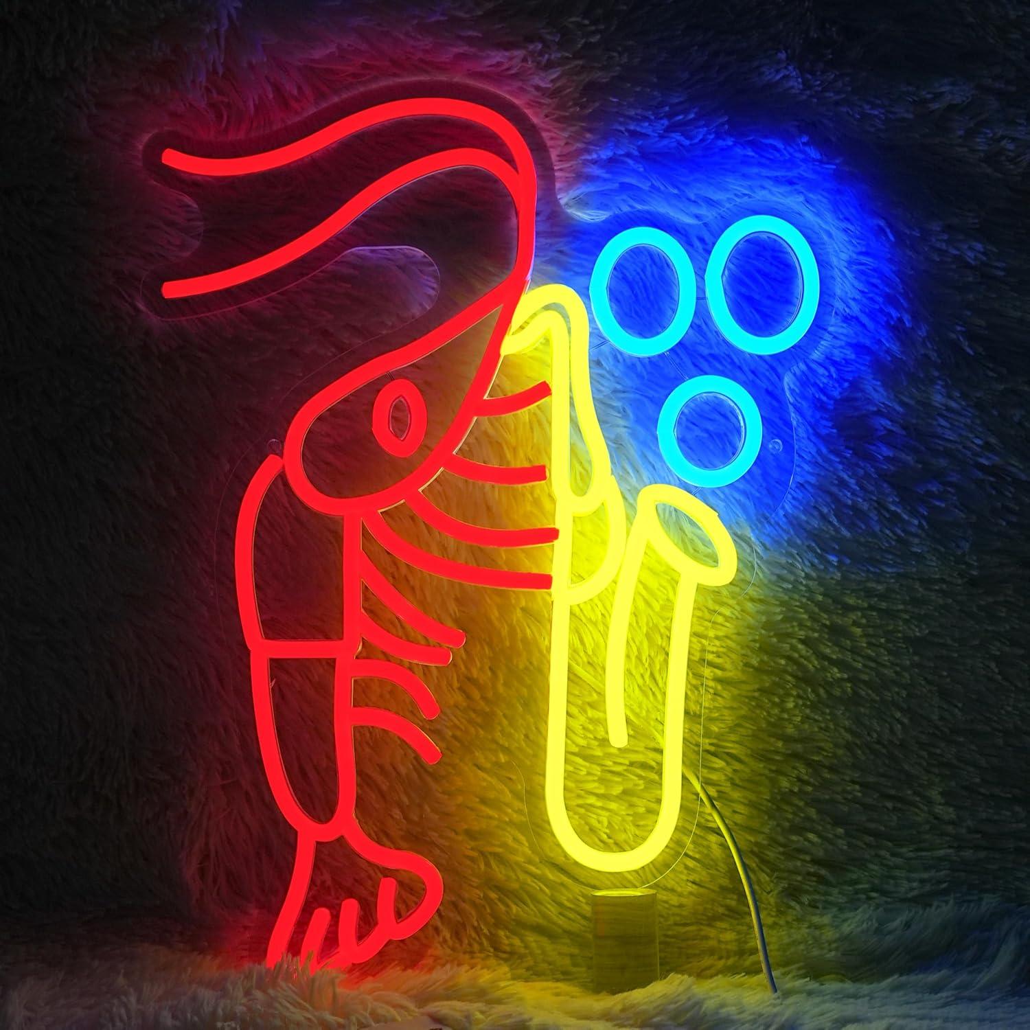 ป้ายไฟนีออนรูปกุ้งก้ามกราม แซก - Neon Sign Party บทวิจารณ์และราคา