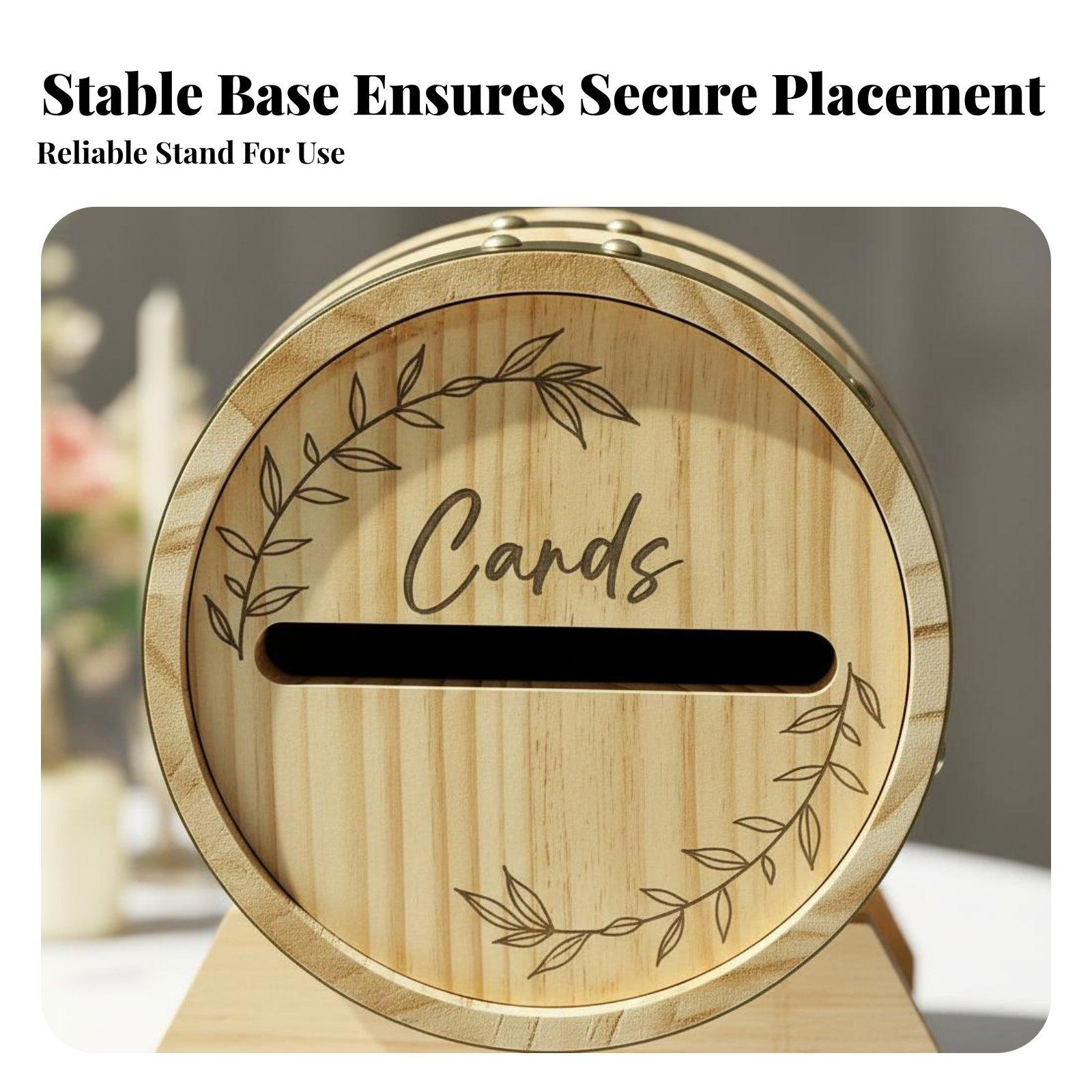 กล่องใส่การ์ดไม้เนื้อแข็งสไตล์ - Event Party Box บทวิจารณ์และราคา