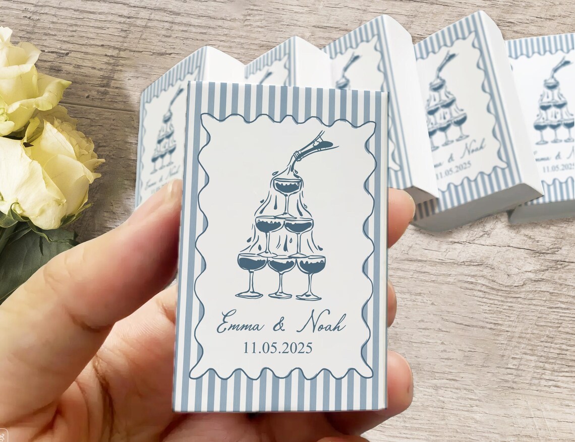 กล่องไม้ขีดไฟแต่งงานแบบปรับแต่ - Event Party Box บทวิจารณ์และราคา