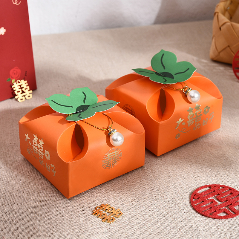 50 ชิ้นสีส้มแบบพกพาของขวัญกล่อ - Event Party Box บทวิจารณ์และราคา