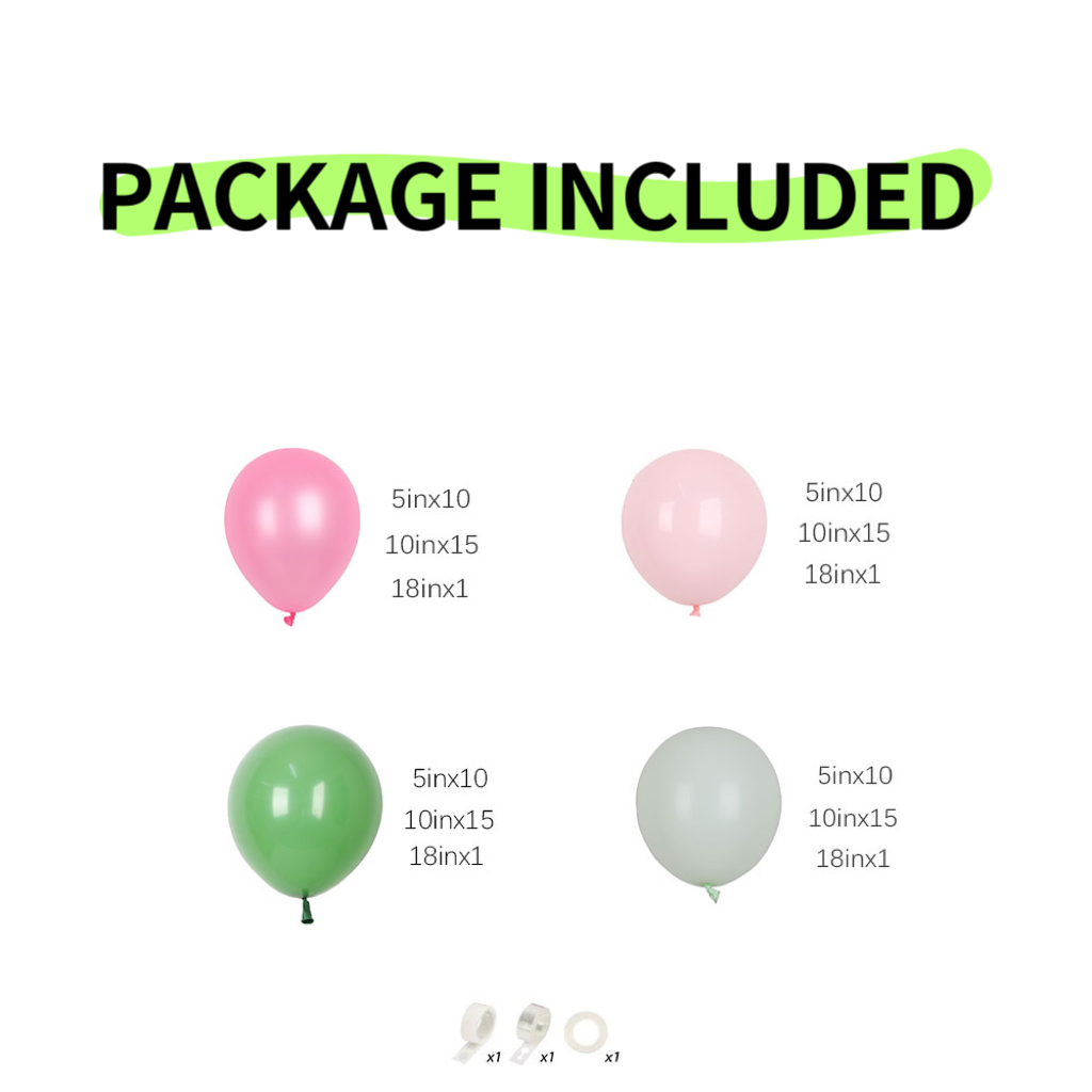 107 ชิ้นสีชมพูร้อนลูกโป่งสีเขี - Balloon Arch Kit บทวิจารณ์และราคา