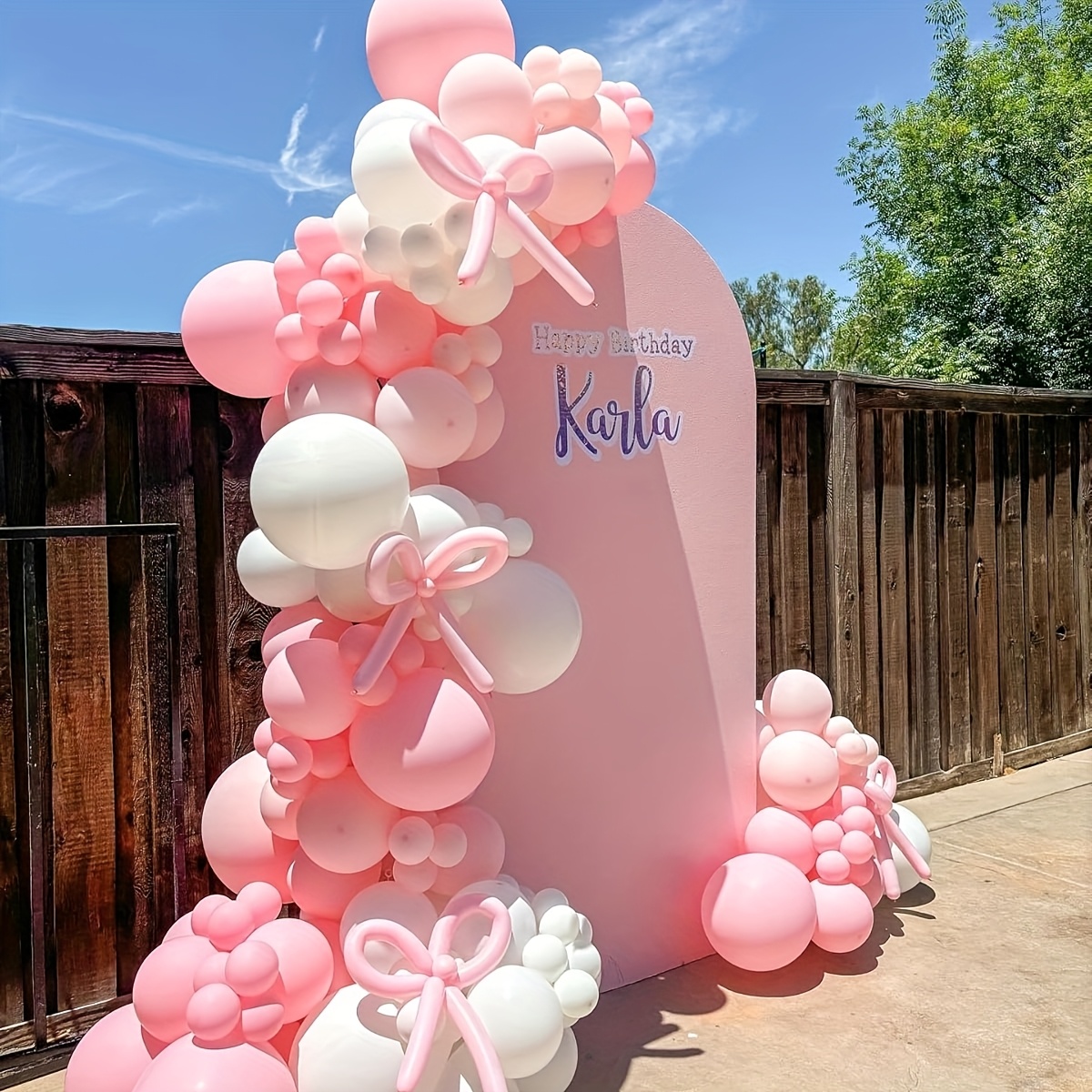 ชุดลูกโป่งริบบิ้นสีชมพู 141 ชิ - Balloon Arch Kit บทวิจารณ์และราคา